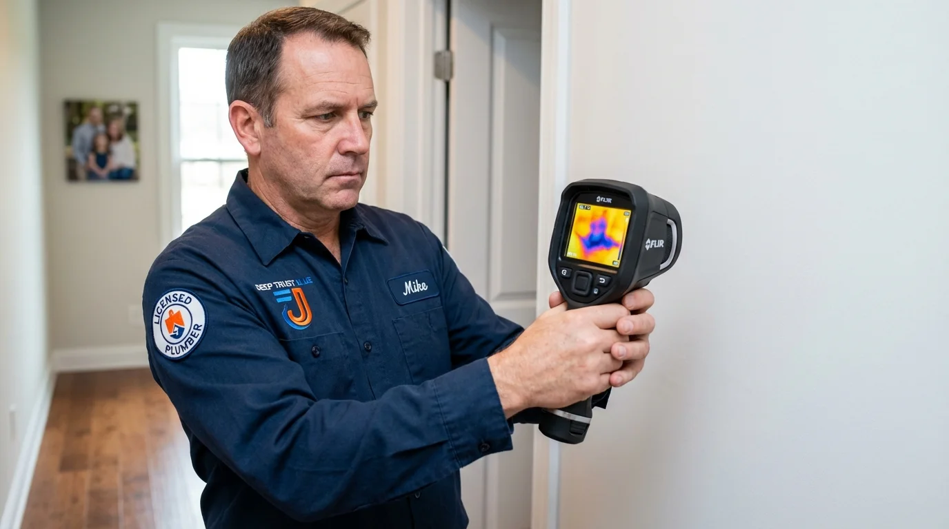 Thermal imaging leak detection by Johns Plumbing LLC in Towanda